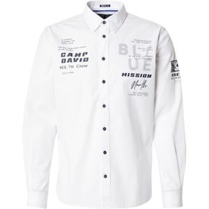CAMP DAVID Overhemd  marine / grijs / zwart / wit