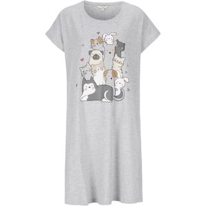Cellbes of Sweden Nachthemd  donkergrijs / grijs gemêleerd / zwart / wit