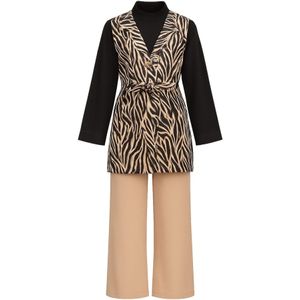 MODAMIHRAM Broekpak  beige / zwart