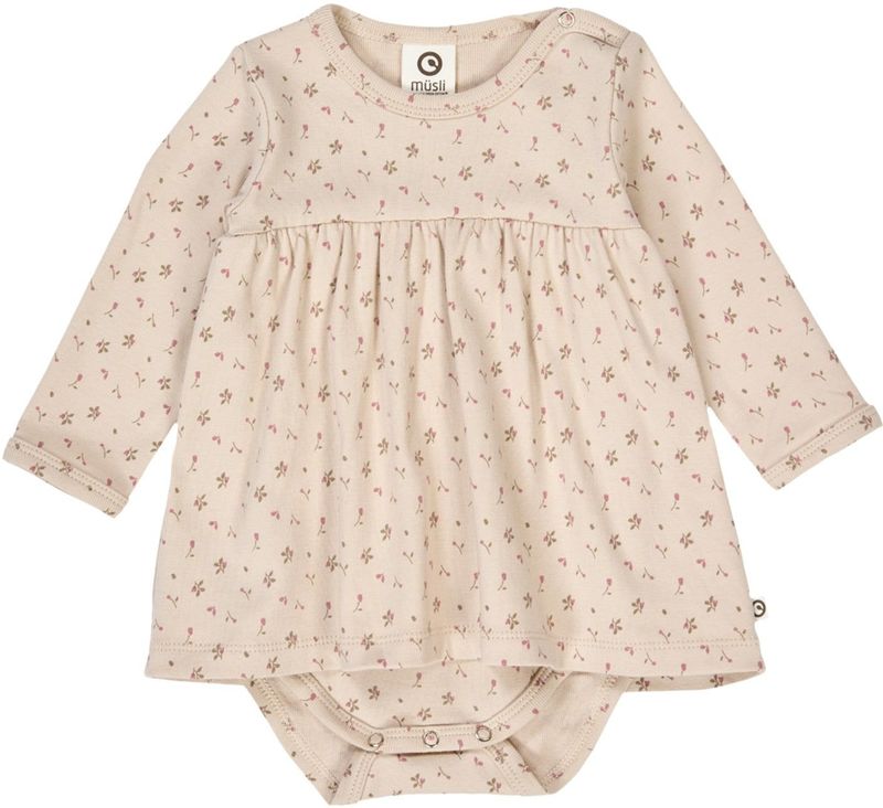 Müsli by GREEN COTTON - Rompertje - Beige - Olijfgroen - Lichtroze