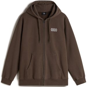 VANS Sweatvest 'Earthbound'  chocoladebruin / lichtgrijs