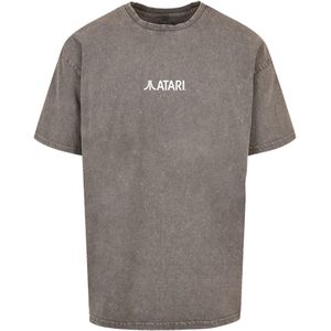 F4NT4STIC Shirt 'Atari Games Logo White Retro Gaming Horizontal'  grijs / gemengde kleuren