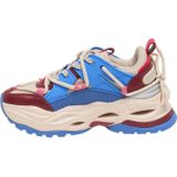 BUFFALO Sneakers laag 'Triplet Lace'  crème / blauw / rood / donkerrood