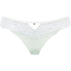 Katoenen Kruisje - Mint - 56% Polyamide, 32% Zijde, 12% Elastaan