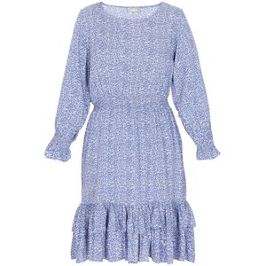 FELIPA Jurk 'Fashion Look'  blauw / wit