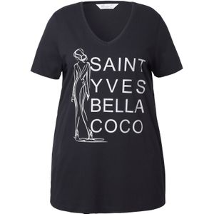 MIAMODA Shirt  zwart / wit