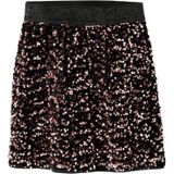 Paillet Rok - Knielengte - Geweven Stof - Elastische Taille - Pailletten