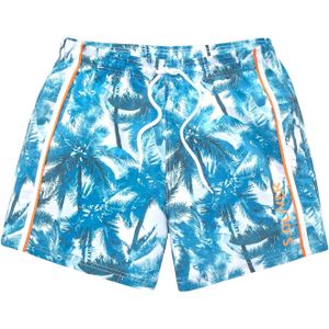 s.Oliver - RED LABEL - Zwemshort - Blauw - Gedessineerd - Met Binnenzak