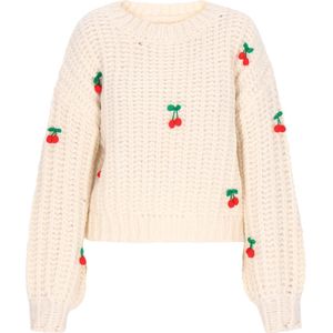 MYMO Trui 'Young Fashion'  groen / rood / wolwit