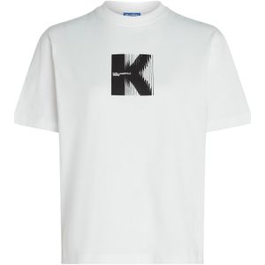 KARL LAGERFELD JEANS Shirt  zwart / wit