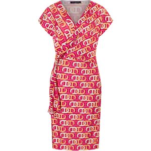 Ana Alcazar Jurk 'Wibara'  oranje / pink / wit