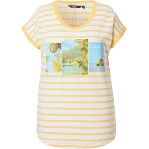 Ulla Popken Shirt  geel / wit