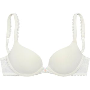 T-shirt Bh - Crème - Naadloos - Met Versteviging - Met Beugel