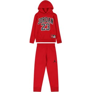 Jordan Joggingpak  grijs / rood / zwart / wit