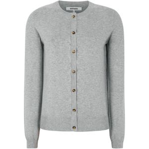 Soft Rebels Gebreid vest 'Marla'  lichtgrijs