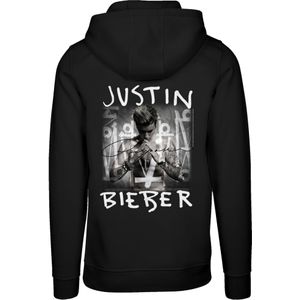 F4NT4STIC Sweatshirt 'Justin Bieber'  zwart / wit