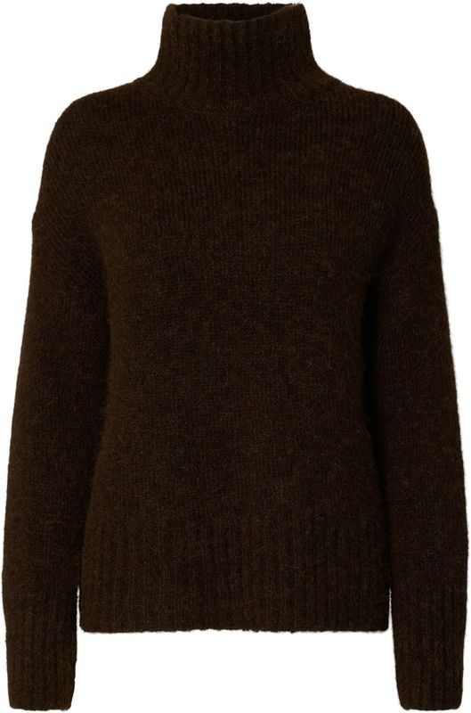 Selected - Gabriella - Gebreide Trui - Hoge Hals - Lange Mouwen