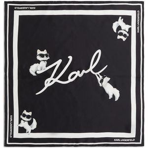 Karl Lagerfeld Doek 'Ikon'  zwart / wit