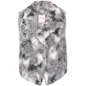 IZIA Bodywarmer 'Fashion Look'  grijs / donkergrijs / wit