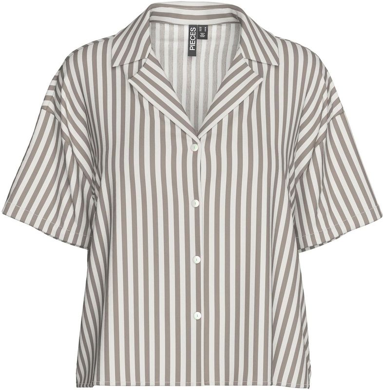 Pcnya - Overhemd - Viscose - Halflange Mouwen - Resortkraag