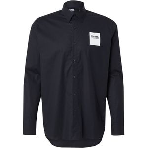 Karl Lagerfeld Overhemd  donkerblauw / offwhite