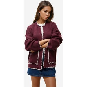 Hiccup Gebreid vest  mokka