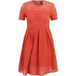 VERO MODA Jurk 'HONEY'  oranjerood