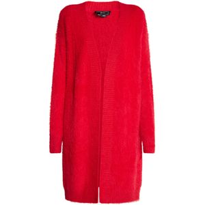 faina Gebreid vest  vuurrood