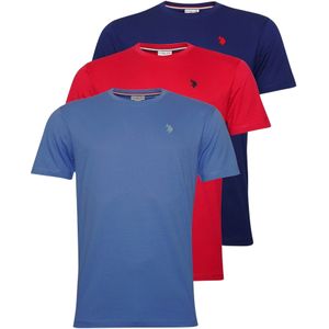 U.S. POLO ASSN. Shirt  navy / smoky blue / bloedrood