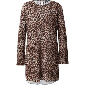 Pcamber - Midi-jurk - Plisséjurk - Ronde Hals - Lange Mouwen