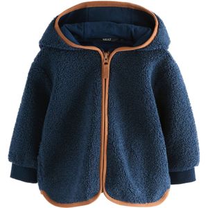 Next - Fleece Jas - Navy - Met Capuchon