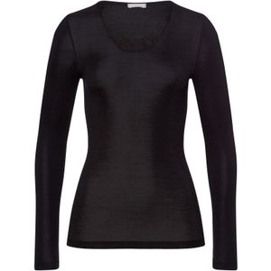 Hanro Onderhemd ' Woolen Silk '  zwart