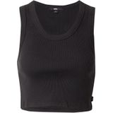Drew - Rib Tanktop - Zwart - 100% Katoen