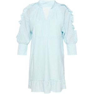 SANIKA Jurk 'Fashion Look'  turquoise / wit