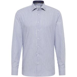 Eterna - Overhemd - Navy - Slim Fit - NON IRON (strijkvrij)