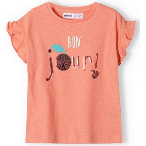 MINOTI Shirt  blauw / koraal / bordeaux / wit