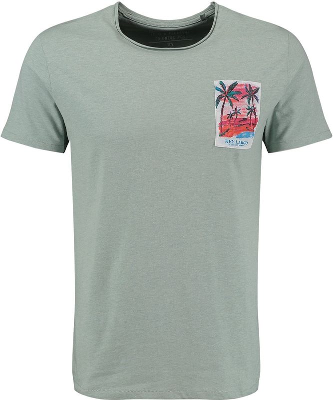 KEYLARGO - KLVIBES Round - T-shirt - Frosty Green Mel.