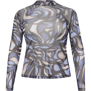KAFFE CURVE Shirt 'johanna'  indigo / gemengde kleuren
