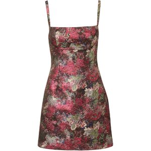 Adrianna Papell Cocktailjurk 'Metallic Jacquard Mini Dress'  gemengde kleuren