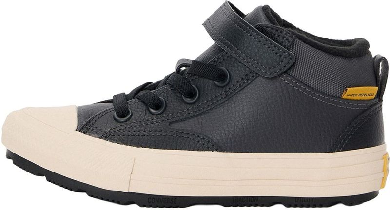 Converse - Malden Street Boot Peak Style - Hoge Sneakers - Zwart - Leer
