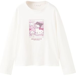 MANGO KIDS Shirt 'HKSELFIE'  sering / mauve / pink / offwhite