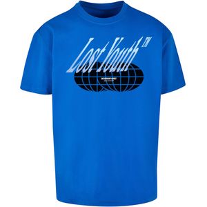 Lost Youth Shirt  marine / kobaltblauw / wit