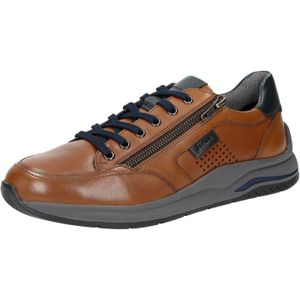 SIOUX - Turibio-702-J - Sneakers - Cognac - Ritssluiting - Glad Leer