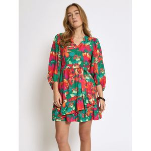 minus Jurk 'Thilda'  riet / oranje / pink / rood