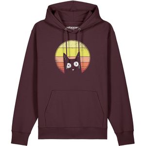 Watapparel Sweatshirt ' Sunset Cat '  gemengde kleuren / donkerrood