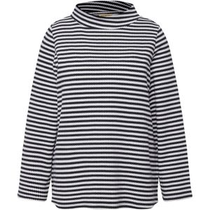 Ulla Popken Shirt  marine / wit