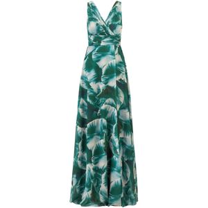 Kraimod Avondjurk  smaragd / donkergroen / wit