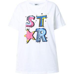 Angel of Style Shirt  lichtblauw / geel / donkerroze / wit