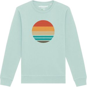 Watapparel Sweatshirt 'Retro Sunset Ocean'  azuur / gemengde kleuren