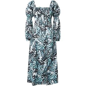 Dorothy Perkins Jurk  turquoise / zwart / wit